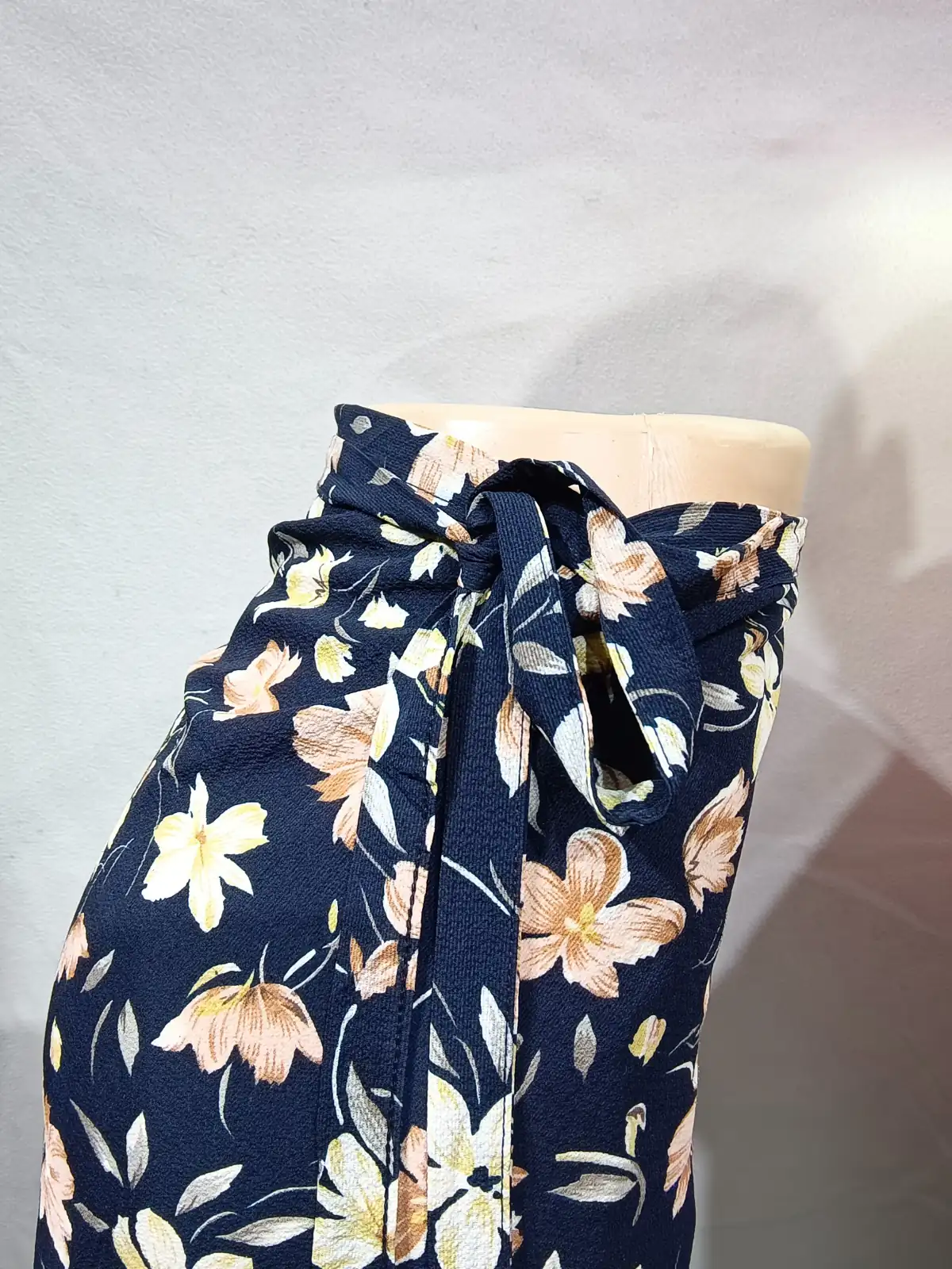 Blue Floral Wrap Skirt - N/A bottoms available at theGirlyZone Kampala